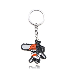 Chainsaw man Metal key chain b...