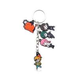 Chainsaw man Metal key chain b...
