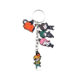 Chainsaw man Metal key chain b...