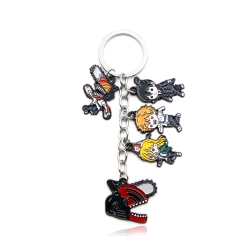 Chainsaw man Metal key chain b...