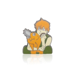 Chainsaw man Metal badge decor...