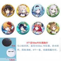 Genshin Impact Anime Round clo...