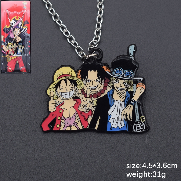 One Piece Anime cartoon metal necklace pendant