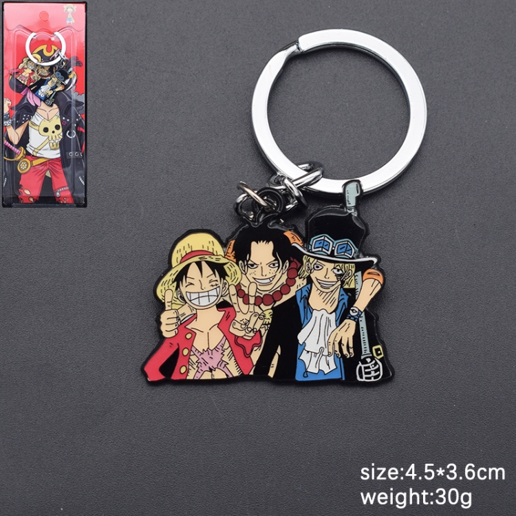 One Piece Animation cartoon series burning key chain pendant