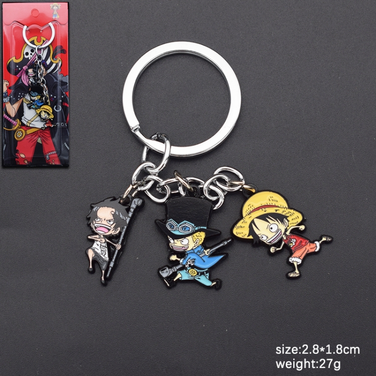 One Piece Animation cartoon series burning key chain schoolbag pendant
