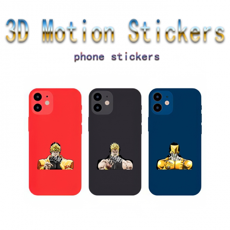 JoJos Bizarre Adventure  Mobile phone small size magic 3D raster HD variable map animation stickers price for 5 pcs