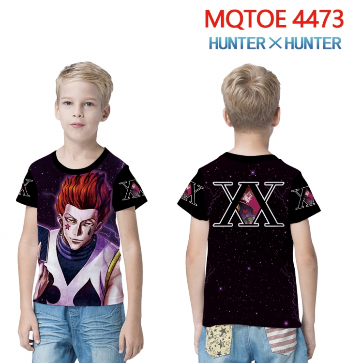 HunterXHunter full-color printed short-sleeved T-shirt 60 80 100 120 140 160 6 sizes for children MQTOE-4473