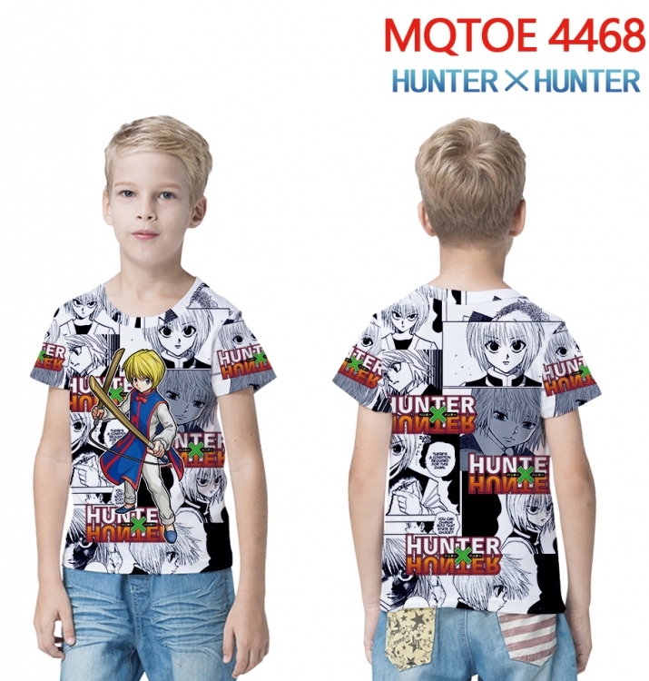 HunterXHunter full-color printed short-sleeved T-shirt 60 80 100 120 140 160 6 sizes for children MQTOE-4468