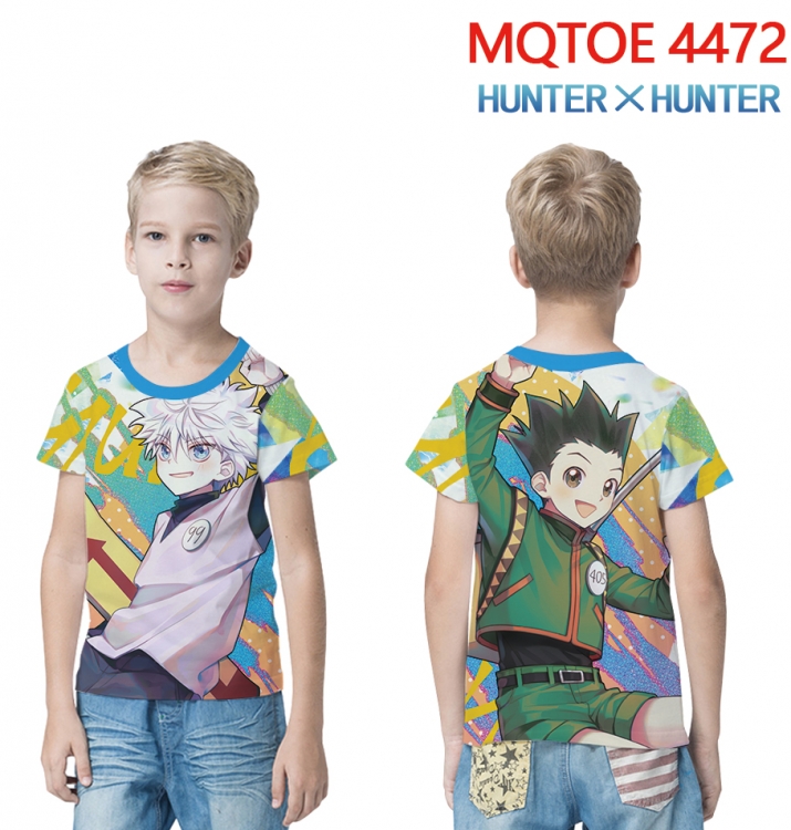 HunterXHunter full-color printed short-sleeved T-shirt 60 80 100 120 140 160 6 sizes for children MQTOE-4472