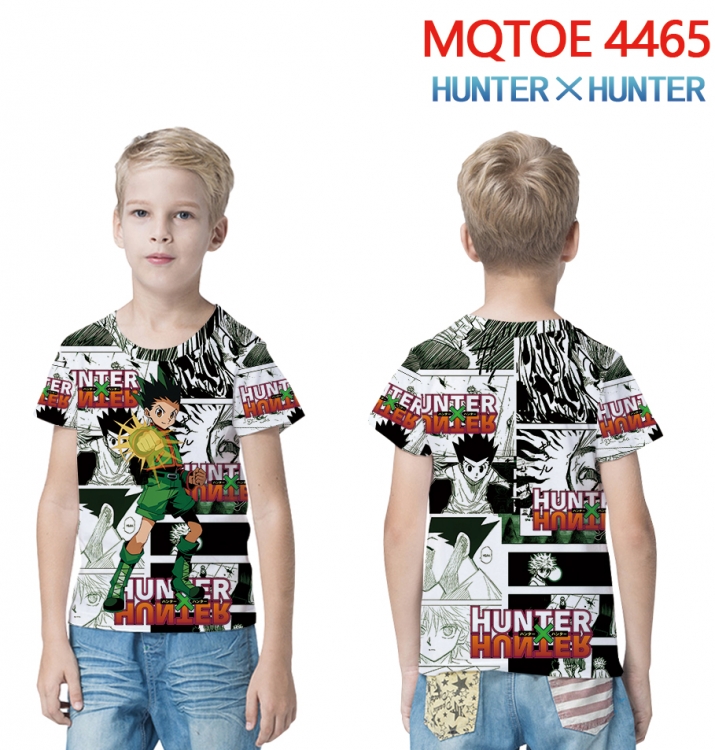 HunterXHunter full-color printed short-sleeved T-shirt 60 80 100 120 140 160 6 sizes for children MQTOE-4465