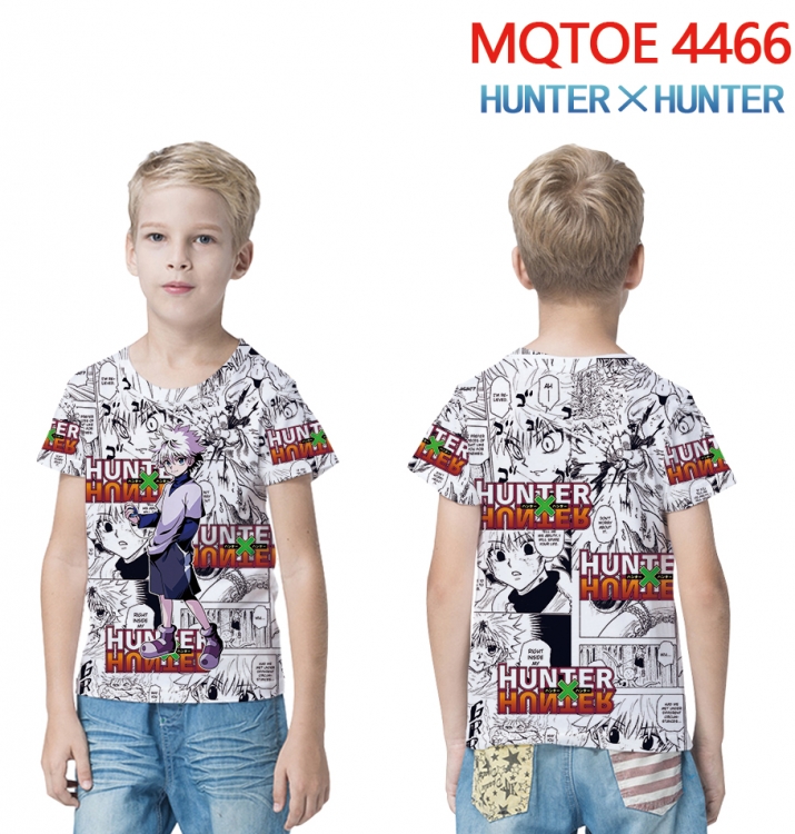 HunterXHunter full-color printed short-sleeved T-shirt 60 80 100 120 140 160 6 sizes for children MQTOE-4466