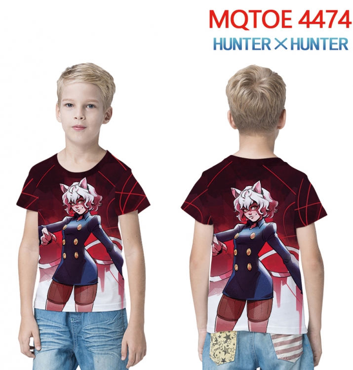 HunterXHunter full-color printed short-sleeved T-shirt 60 80 100 120 140 160 6 sizes for children MQTOE-4474