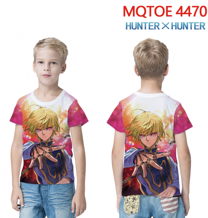 HunterXHunter full-color printed short-sleeved T-shirt 60 80 100 120 140 160 6 sizes for children MQTOE-4470