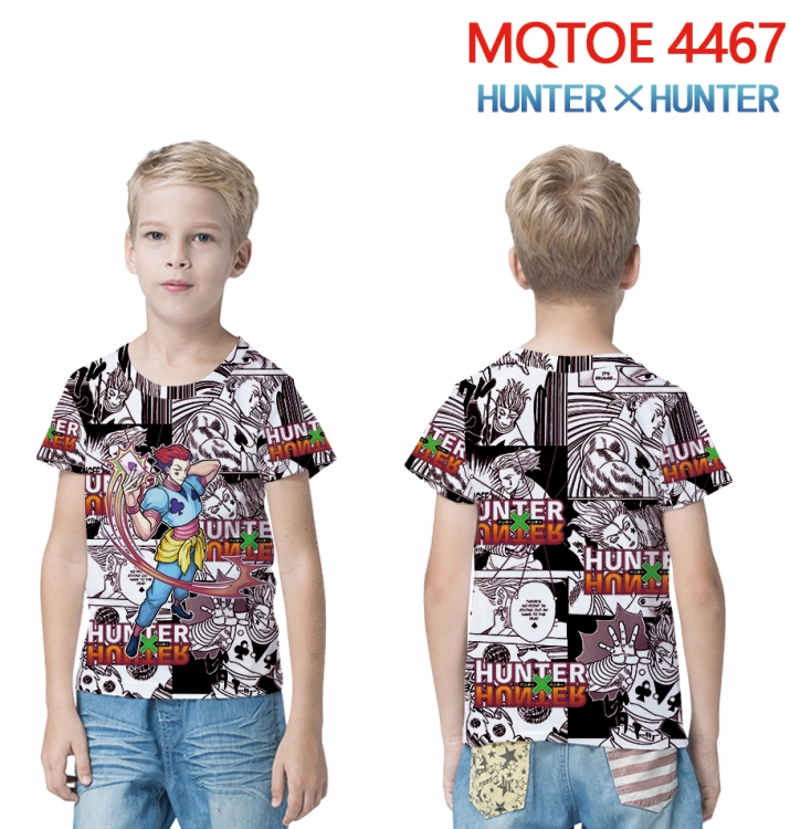 HunterXHunter full-color printed short-sleeved T-shirt 60 80 100 120 140 160 6 sizes for children MQTOE-4467