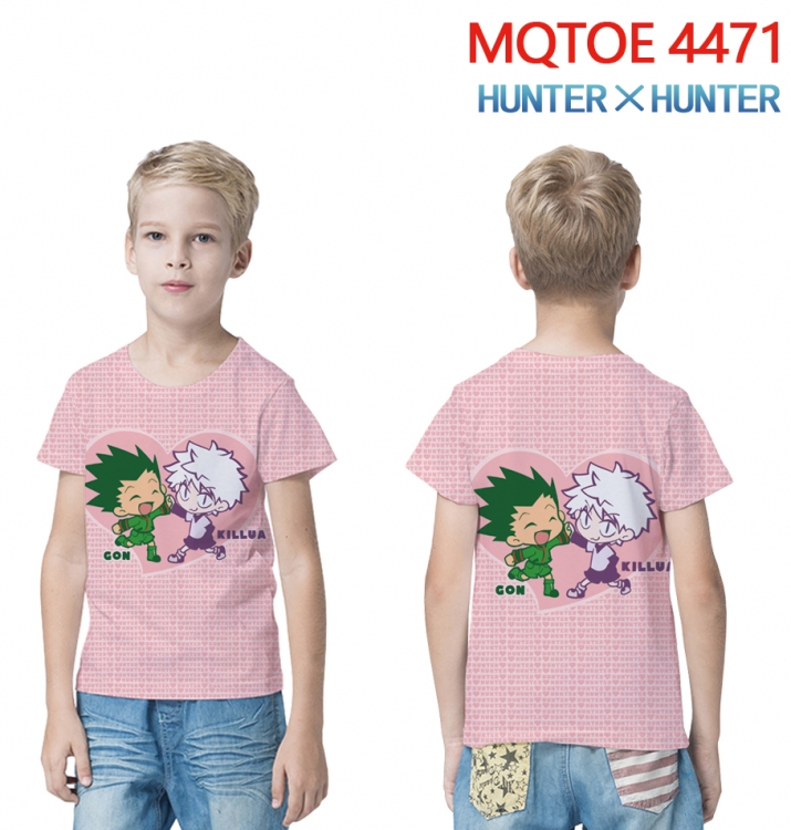 HunterXHunter full-color printed short-sleeved T-shirt 60 80 100 120 140 160 6 sizes for children MQTOE-4471