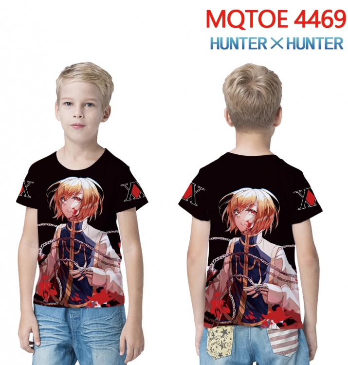 HunterXHunter full-color printed short-sleeved T-shirt 60 80 100 120 140 160 6 sizes for children MQTOE-4469