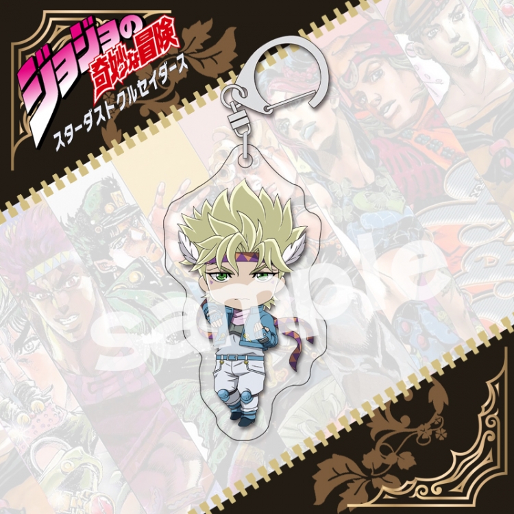 JoJos Bizarre Adventure acrylic pendant bag charm keychain price for 5 pcs