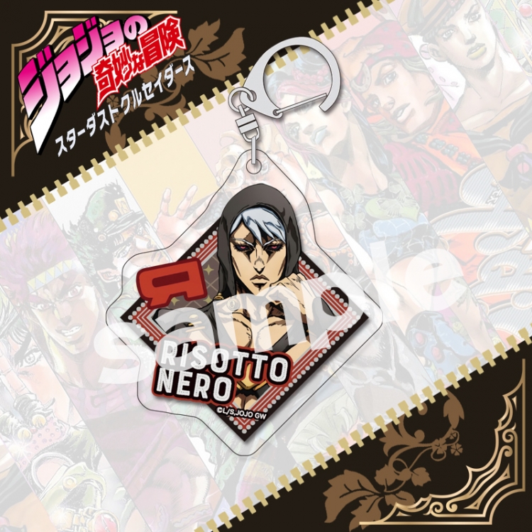 JoJos Bizarre Adventure acrylic pendant bag charm keychain price for 5 pcs