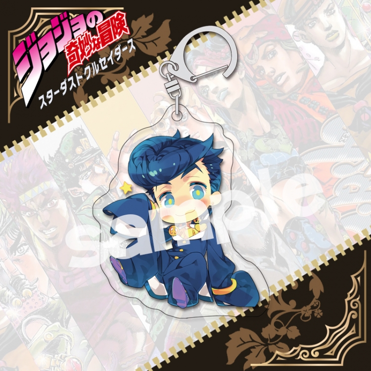 JoJos Bizarre Adventure acrylic pendant bag charm keychain price for 5 pcs