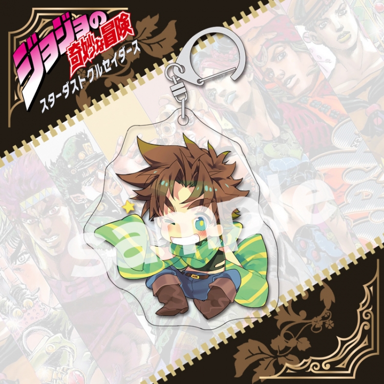 JoJos Bizarre Adventure acrylic pendant bag charm keychain price for 5 pcs