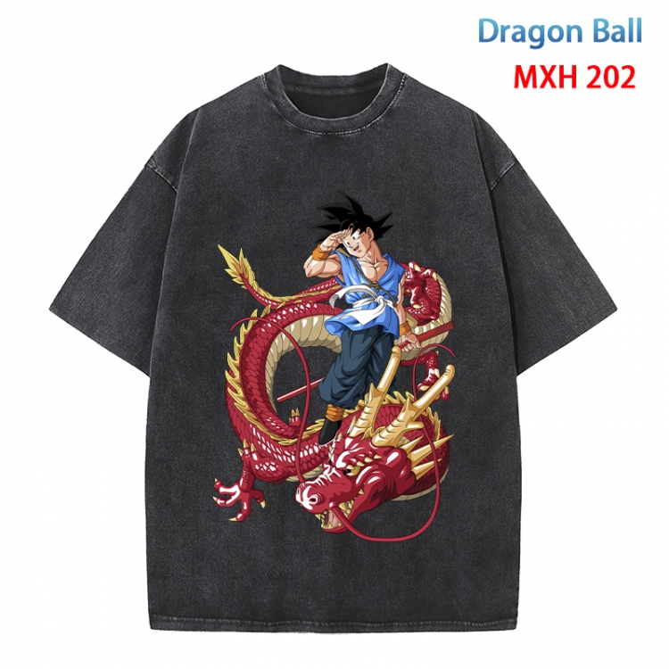 DRAGON BALL Anime peripheral pure cotton washed and worn T-shirt from S to 4XL