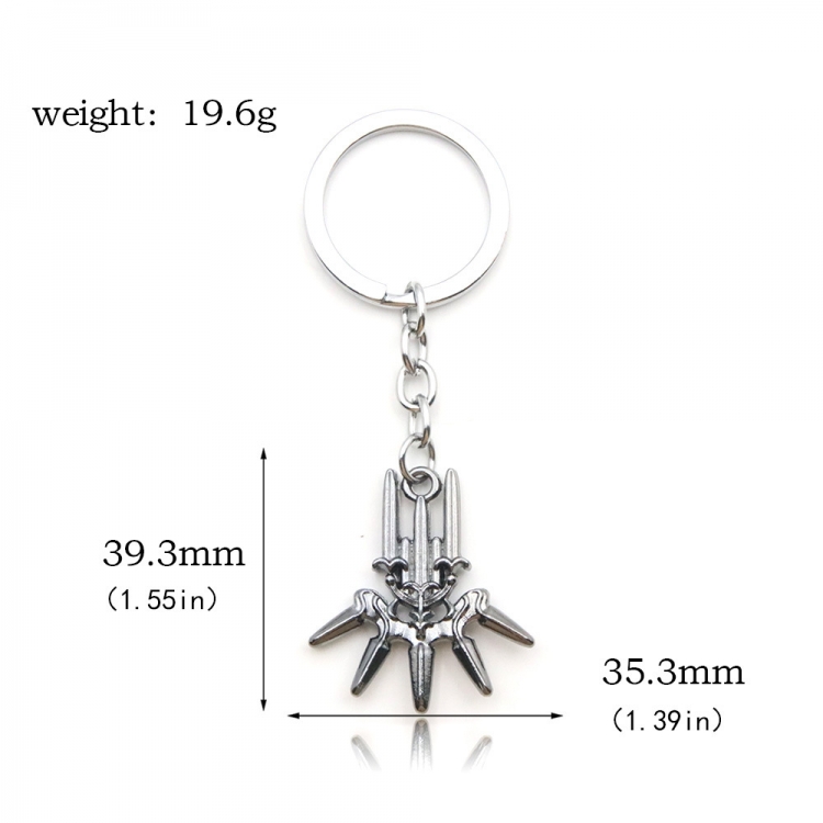 Nier:Automata Metal weapon robot pendant keychain OPP packaging  price for 5 pcs  K00699