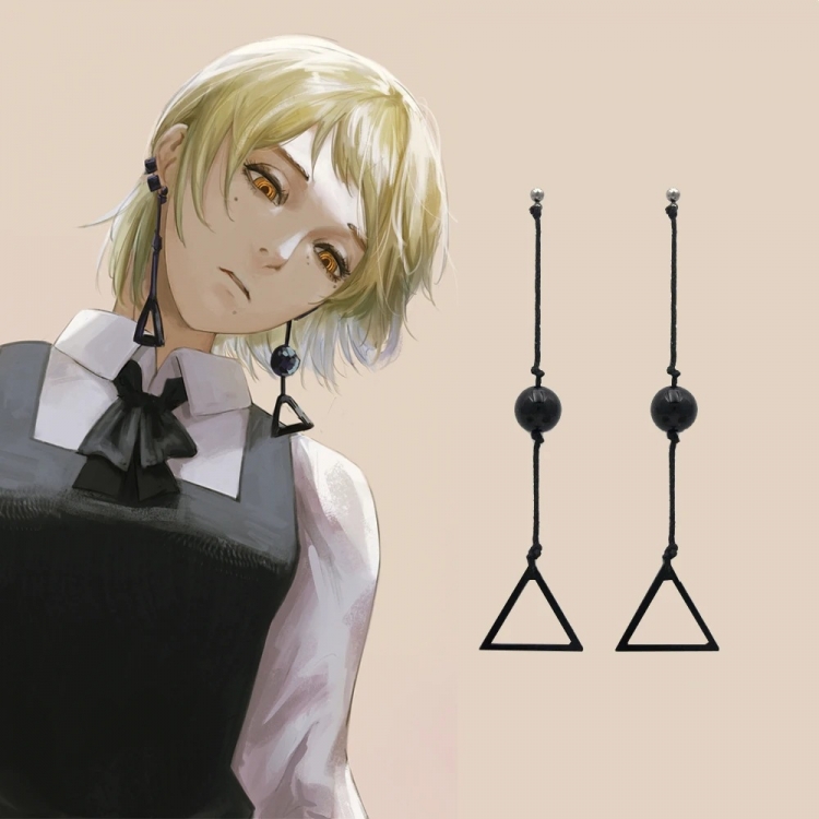 Chainsaw man Triangle tassel earrings anime COS earrings OPP packaging price for 2 pcs E00170