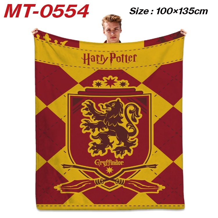 Harry Potter Anime flannel blanket air conditioner quilt double-sided printing 100x135cm MT-0554
