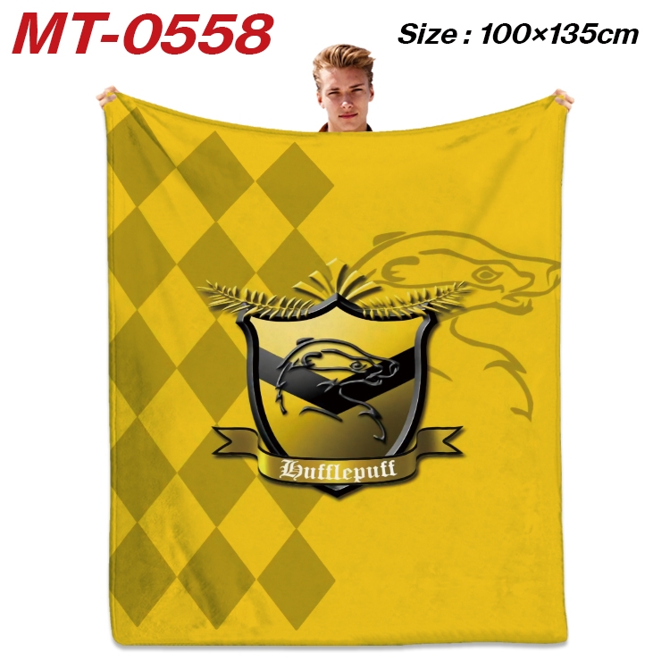 Harry Potter Anime flannel blanket air conditioner quilt double-sided printing 100x135cm MT-0558