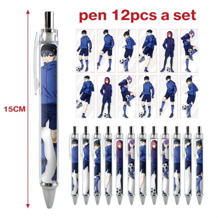 BLUE LOCK anime peripheral student ballpoint pen a set of 12