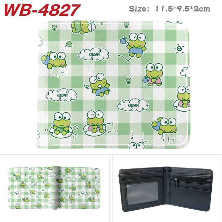 sanrio cartoon color PU leather half fold wallet 11.5X9X2CM WB-4827A