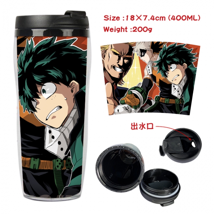 My Hero Academia Anime Starbucks leak proof and insulated cup 18X7.4CM 400ML 3A