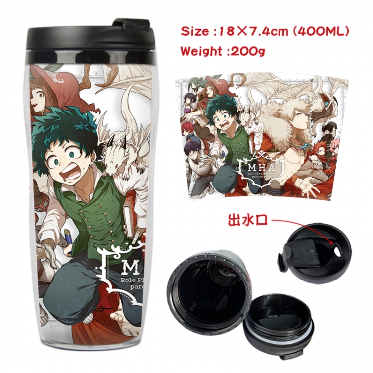 My Hero Academia Anime Starbucks leak proof and insulated cup 18X7.4CM 400ML 2A
