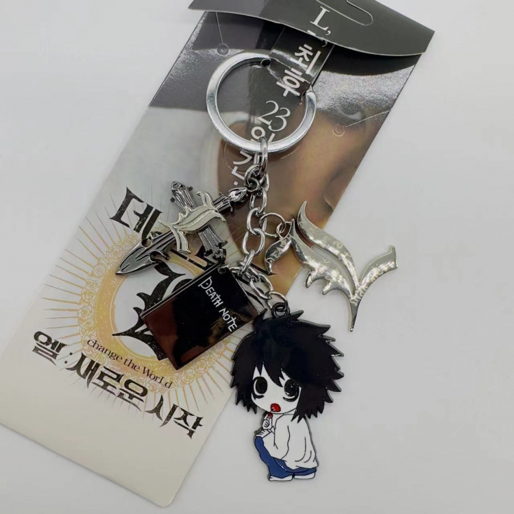 Death note Anime cartoon 4 pendant keychain pendant