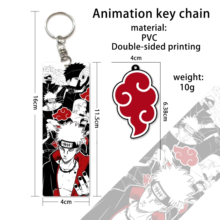 Naruto PVC Keychain Bag Pendant Ornaments OPP Package price for 10 pcs YS81