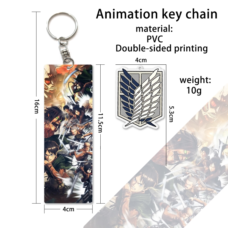Shingeki no Kyojin PVC Keychain Bag Pendant Ornaments OPP Package price for 10 pcs YS107