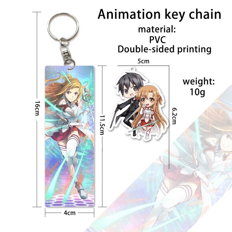 Sword Art Online PVC Keychain Bag Pendant Ornaments OPP Package price for 10 pcs YS92