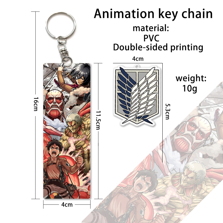 Shingeki no Kyojin PVC Keychain Bag Pendant Ornaments OPP Package price for 10 pcs YS108