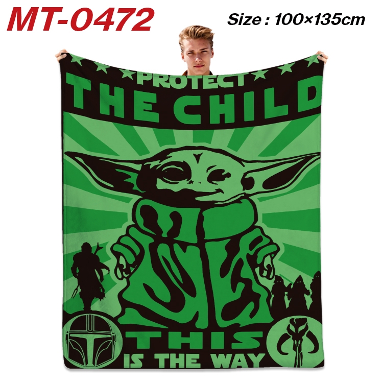 Star Wars  Anime flannel blanket air conditioner quilt double-sided printing 100x135cm MT-0472