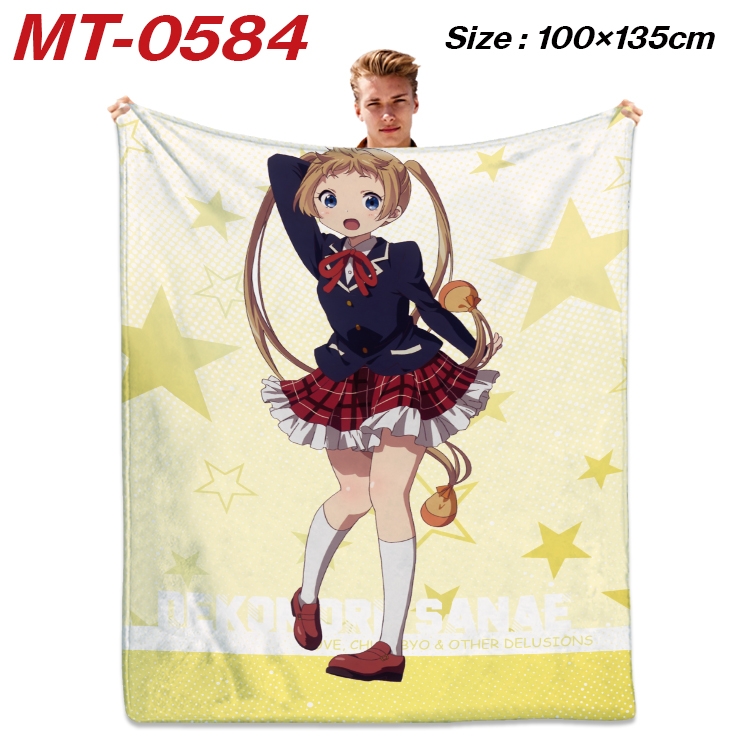 Chuunibyou Demo Koi Ga Shitai Anime flannel blanket air conditioner quilt double-sided printing 100x135cm MT-0584