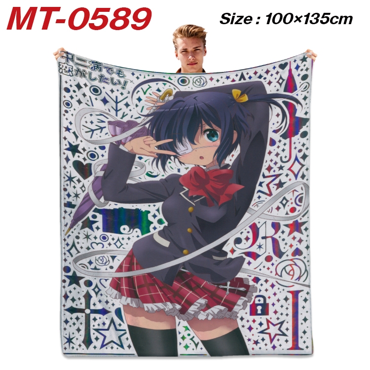 Chuunibyou Demo Koi Ga Shitai Anime flannel blanket air conditioner quilt double-sided printing 100x135cm MT-0589