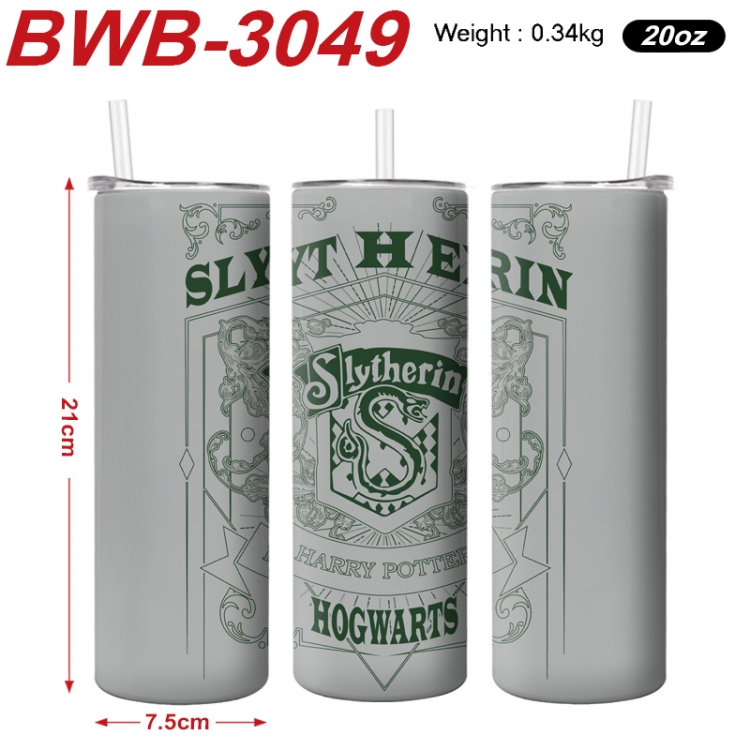 Harry Potter Anime printing insulation cup straw cup 21X7.5CM BWB-3049A