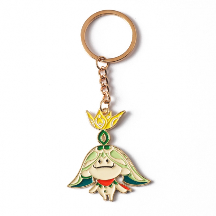 Genshin Impact Naro Elf Metal Keychain Pendant OPP packaging price for 5 pcs G534