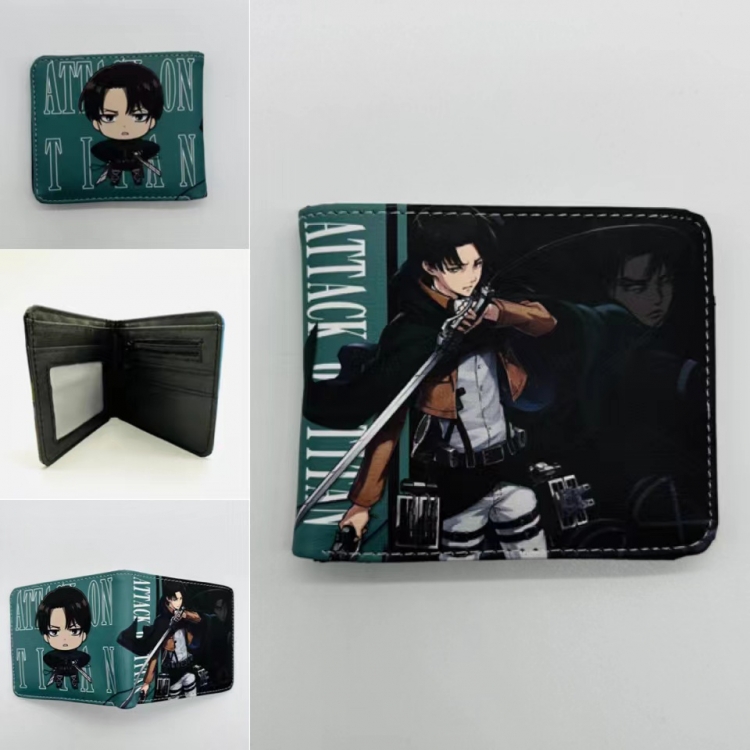 Shingeki no Kyojin Full color  Two fold short card case wallet 11X9.5CM 1445