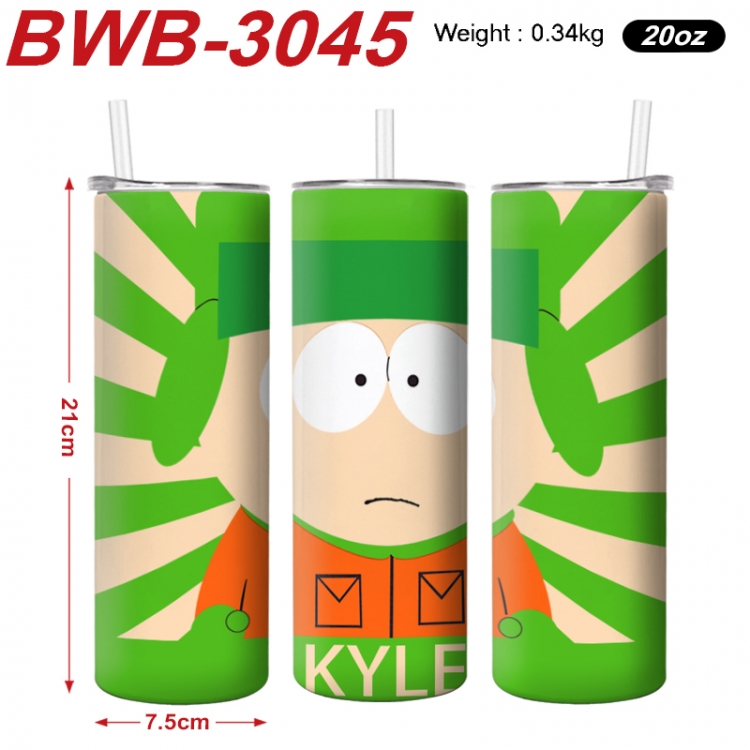 South Park Anime printing insulation cup straw cup 21X7.5CM BWB-3045A