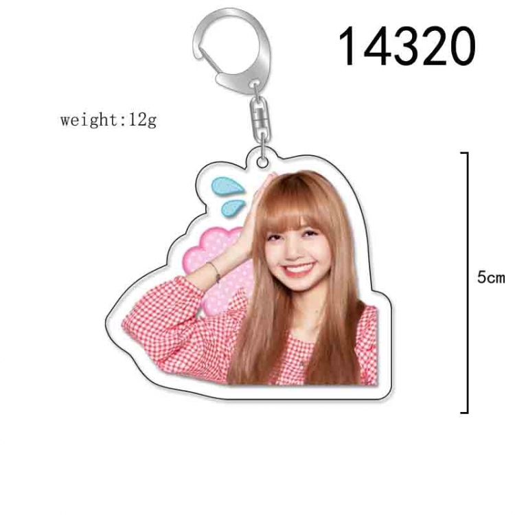 BLACK PINK Anime Acrylic Keychain Charm price for 5 pcs 14320