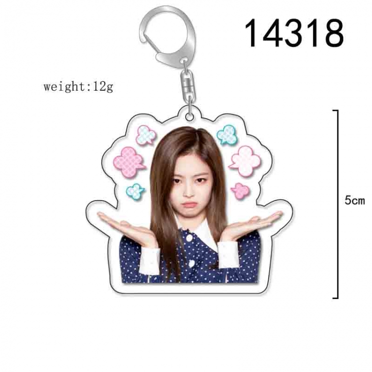 BLACK PINK Anime Acrylic Keychain Charm price for 5 pcs 14318