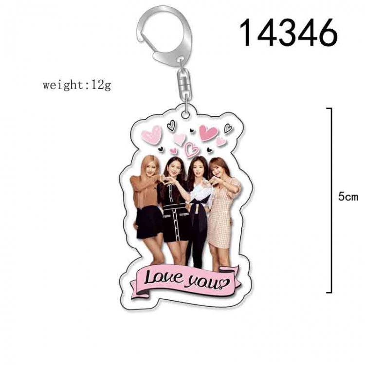 BLACK PINK Anime Acrylic Keychain Charm price for 5 pcs 14346