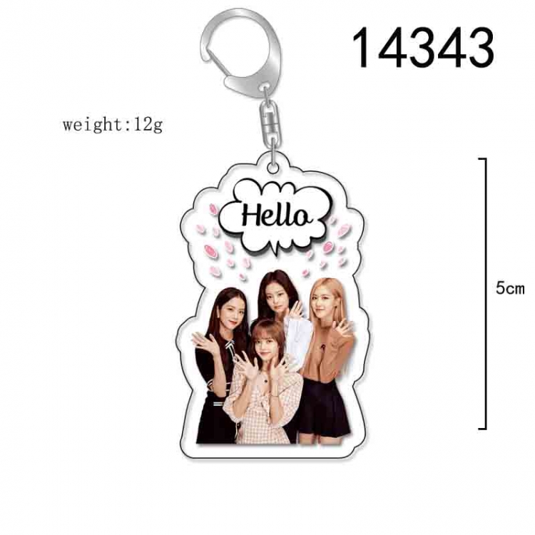 BLACK PINK Anime Acrylic Keychain Charm price for 5 pcs 14343