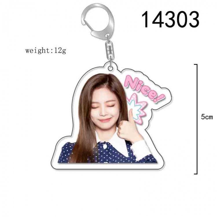 BLACK PINK Anime Acrylic Keychain Charm price for 5 pcs 14303